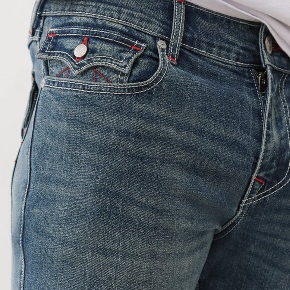True Religion Billy Bootcut Jeans Color: Light Autumn Size 36x33.5 BNWT - Picture 3 of 5
